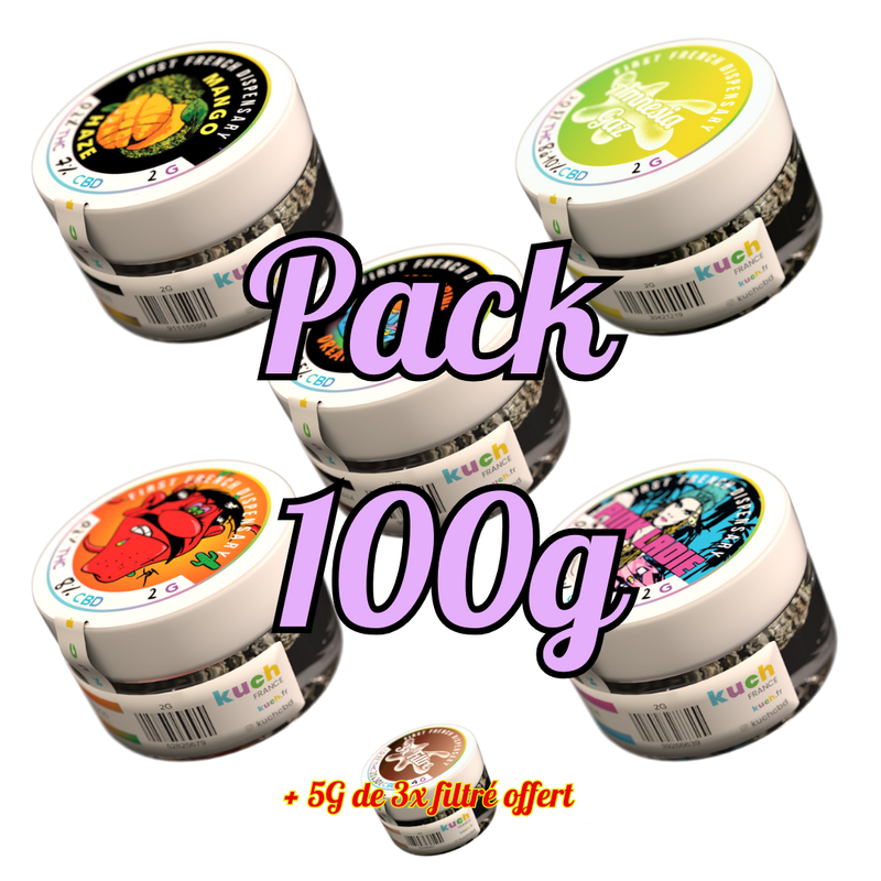 PACK 100G + 5G de 3x Filtré - BY KUCH CBD